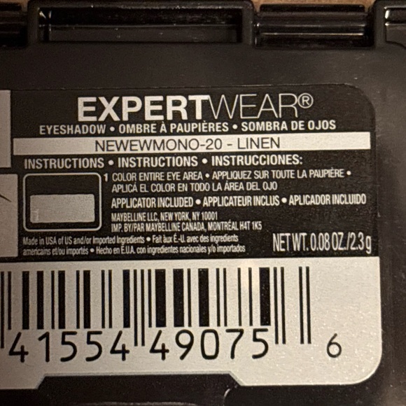 Maybelline Expert Wear Eye Shadow, 20S Linen New - Picture 7 of 7